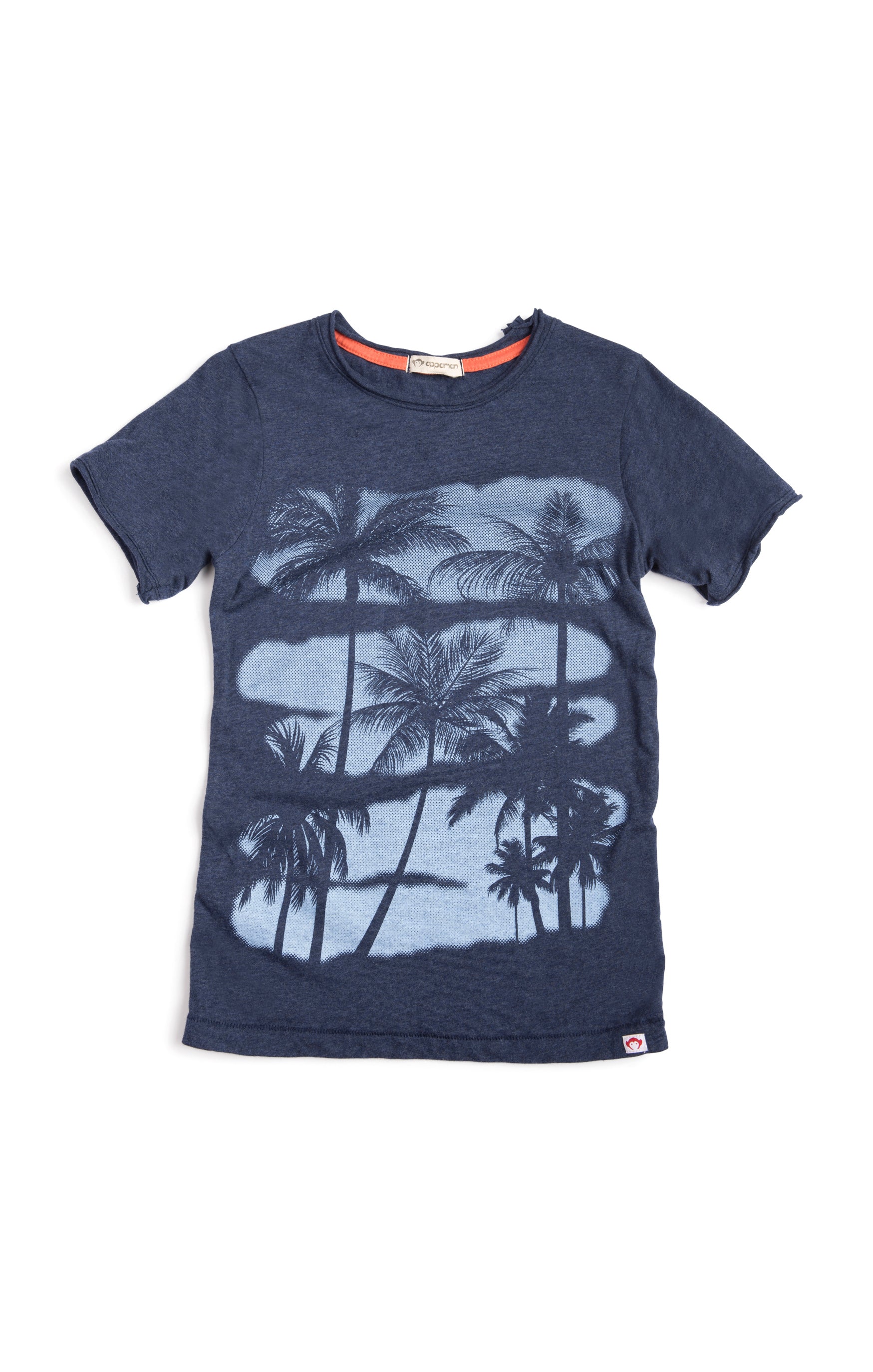  Male Summer Beach T Shirt Little Tree Print Short