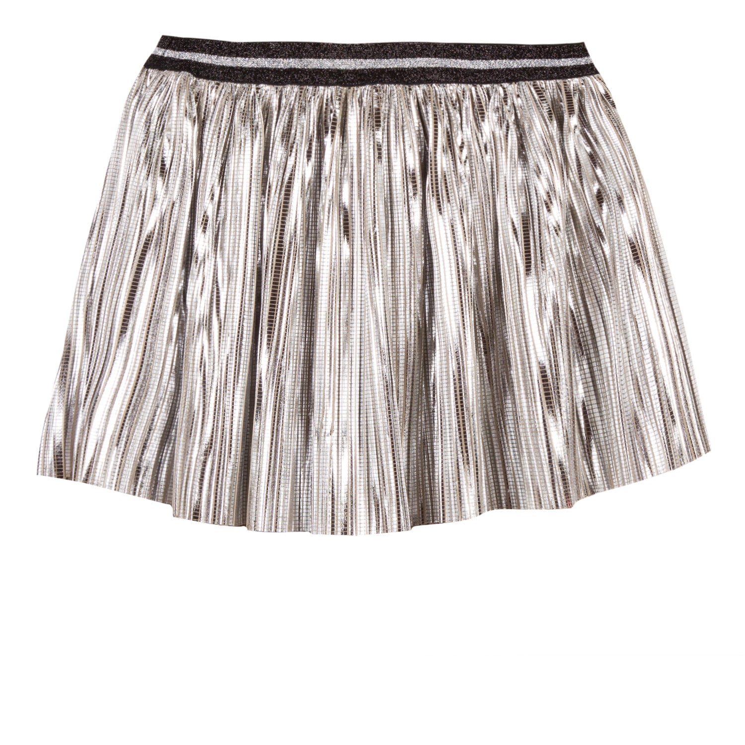 Ladies silver hotsell pleated skirt