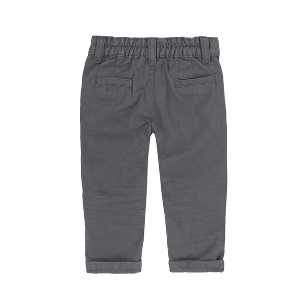 Boys Grey Basic Twill Pant | Deux Par Deux | House of Sofella